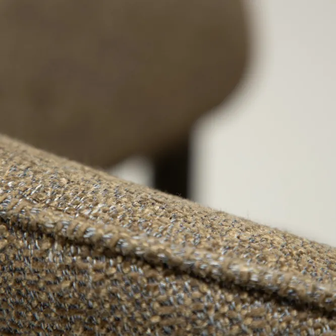 Krzesło Nova Tkanina Bouclé Dark Olive - Nogi Antique Pewter