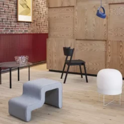 Krzesło Oblique Czarne Hubsch