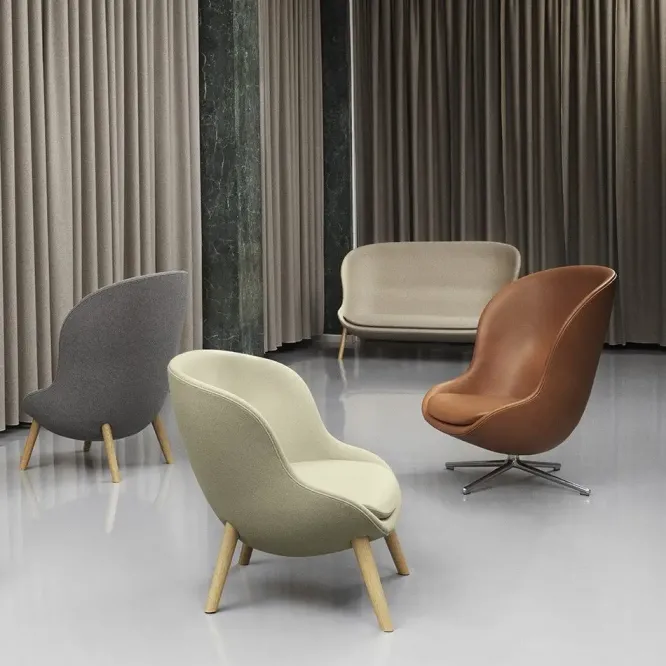 Krzesło Obrotowe Hyg Black Alu Czarne Normann Copenhagen