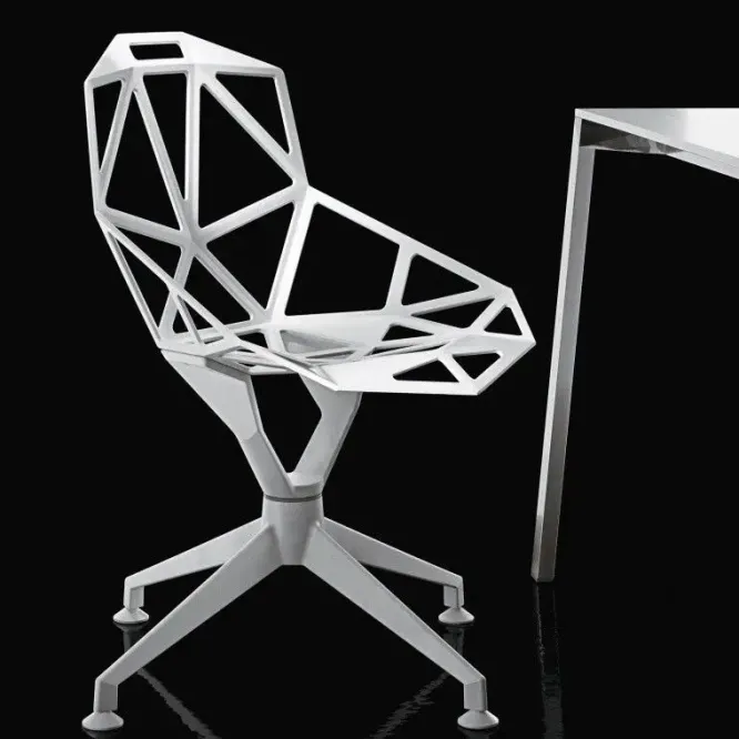 Krzesło Obrotowre Chair One 4Star Białe Magis