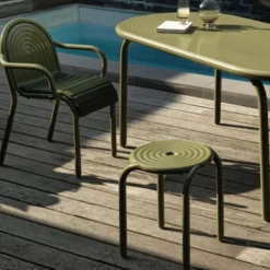 Krzesło Ogrodowe Groove Zielone Tom Dixon