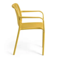 Krzesło Ogrodowe Isabellini Musztardowe Kave Home