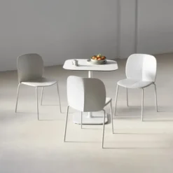Krzesło Ogrodowe Mentha Z Podłokietnikiem Gołębi Szary Scab Design