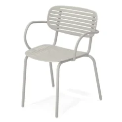 Krzesło Ogrodowe Mom Z Podłokietnikiem Cementowa Szarość Emu