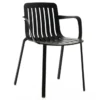 Krzesło Ogrodowe Plato Z Podłokietnikami Czarne Magis
