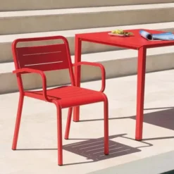 Krzesło Ogrodowe Urban Czerwone Emu