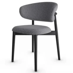 Krzesło Oleandro Boucle Antracytowe Calligaris