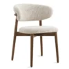 Krzesło Oleandro Boucle Beżowe Calligaris