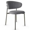 Krzesło Oleandro Metalowa Podstawa Antracytowe Calligaris