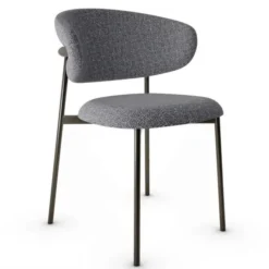 Krzesło Oleandro Metalowa Podstawa Antracytowe Calligaris