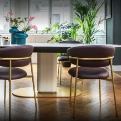 Krzesło Oleandro Metalowa Podstawa Antracytowe Calligaris