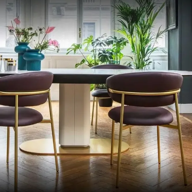 Krzesło Oleandro Metalowa Podstawa Antracytowe Calligaris