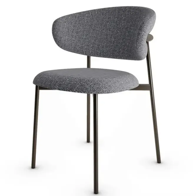 Krzesło Oleandro Metalowa Podstawa Antracytowe Calligaris