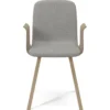 Krzesło Palm Dąb Bielony Light Grey Melange Bolia