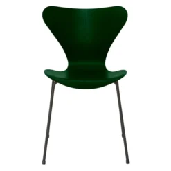 Krzesło Series 7 Fornir Barwiony Leśna Zieleń Fritz Hansen