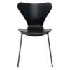 Krzesło Series 7 Fornir Barwiony Czarny Fritz Hansen