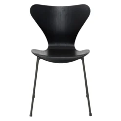 Krzesło Series 7 Fornir Barwiony Czarny Fritz Hansen