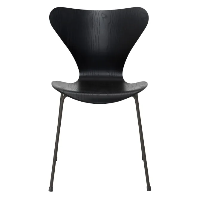 Krzesło Series 7 Fornir Barwiony Czarny Fritz Hansen
