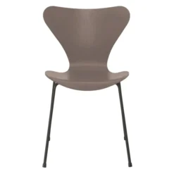 Krzesło Series 7 Fornir Barwiony Gliniany Brąz Fritz Hansen