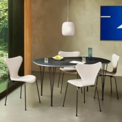 Krzesło Series 7 Fornir Barwiony Gliniany Brąz Fritz Hansen