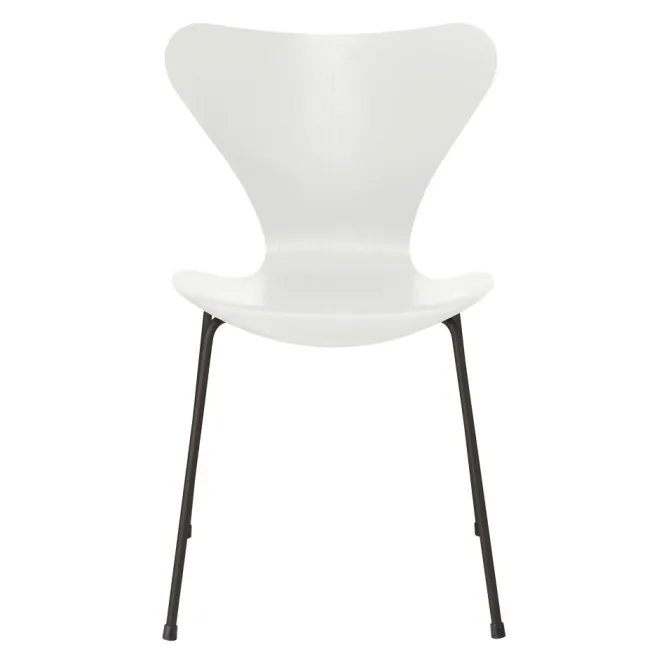 Krzesło Series 7 Fornir Barwiony Biały Fritz Hansen