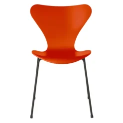 Krzesło Series 7 Fornir Lakierowany Pomarańczowy Fritz Hansen