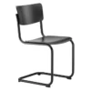 Krzesło S 43 Gładkie Czarne Thonet