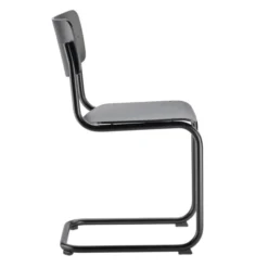 Krzesło S 43 Gładkie Czarne Thonet