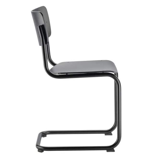 Krzesło S 43 Gładkie Czarne Thonet