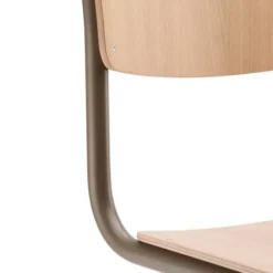 Krzesło S 43 Gładkie Dębowo-Beżowe Thonet
