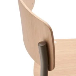 Krzesło S 43 Gładkie Dębowo-Beżowe Thonet