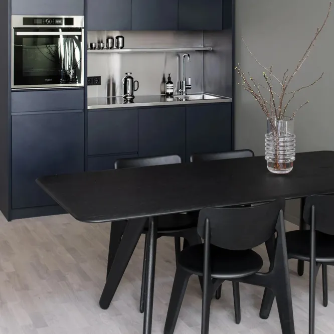 Krzesło Slab Czarne, Skórzane Siedzisko Tom Dixon
