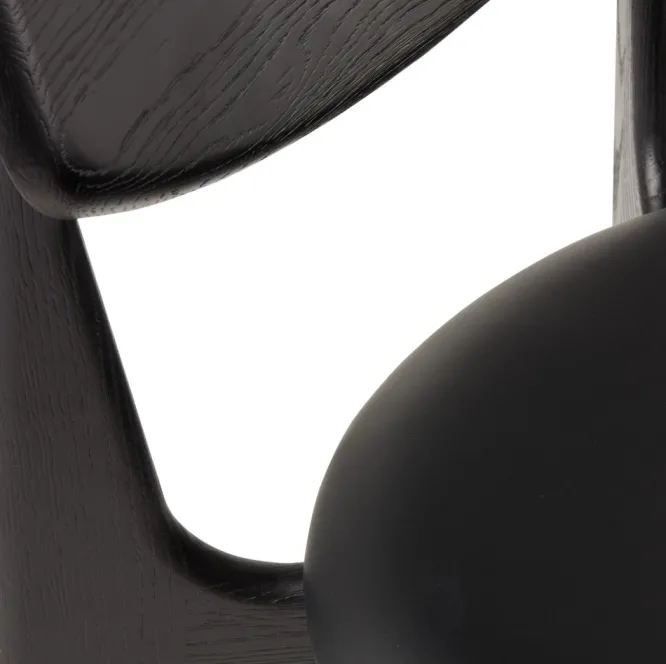 Krzesło Slab Czarne, Skórzane Siedzisko Tom Dixon