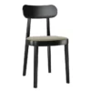 Krzesło 118 Sp Czarne Tapicerowane Thonet