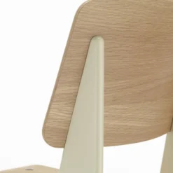 Krzesło Standard Naturalny Dąb - Podstawa Kremowa Biel Vitra