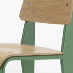 Krzesło Standard Naturalny Dąb - Podstawa Zielona Vitra