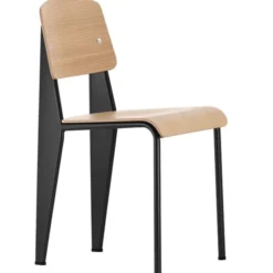 Krzesło Standard Naturalny Dąb - Podstawa Czarna Vitra