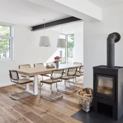 Krzesło S 32 V Czarne Wyplatane Thonet
