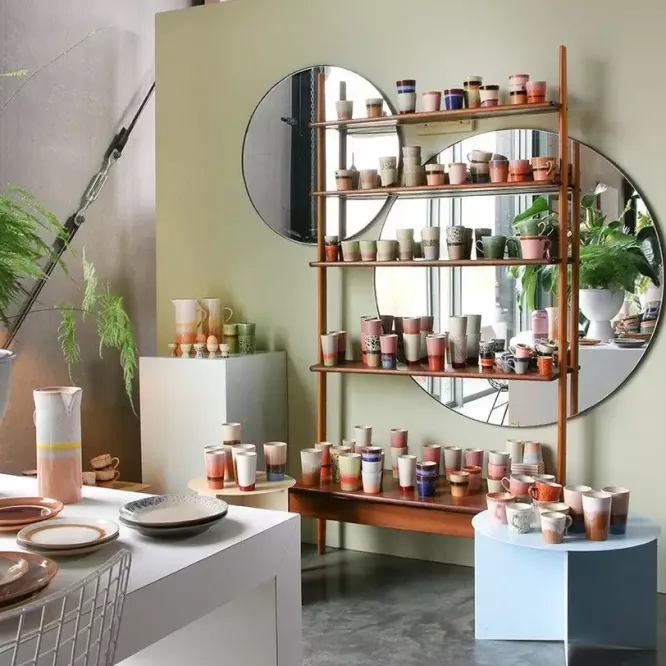 Kubek Ceramiczny Z Uchem 70S Shell Hkliving