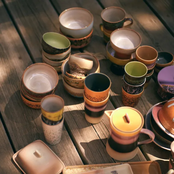 Kubek Ceramiczny Z Uchem 70S Shell Hkliving