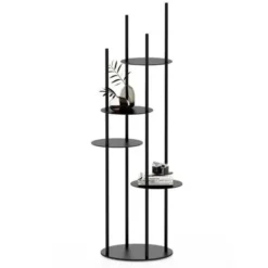 Kwietnik Circles Czarny Calligaris