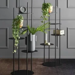 Kwietnik Circles Czarny Calligaris