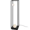 Lampa Abachina Wersja Podłogowa Czarna Double Karman
