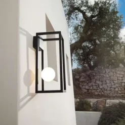 Lampa Abachina Wersja Podłogowa Czarna Double Karman
