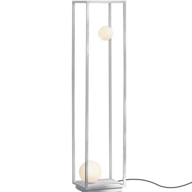 Lampa Abachina Wersja Podłogowa Biała Double Karman