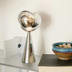 Lampa Bezprzewodowa Melt Srebrna Tom Dixon