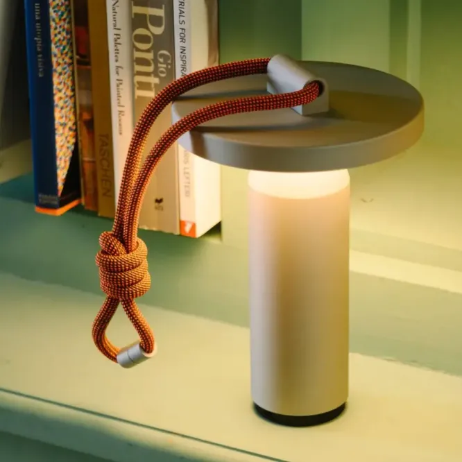 Lampa Bezprzewodowa Quasar Szara Petite Friture