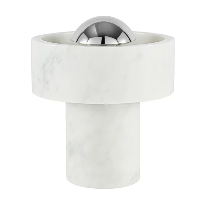 Lampa Bezprzewodowa Stone Srebrna Tom Dixon