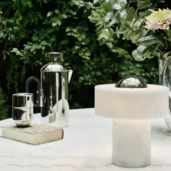 Lampa Bezprzewodowa Stone Srebrna Tom Dixon
