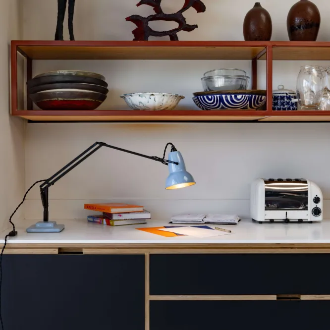 Lampa Biurkowa Original 1227 Opal Blue + Black Anglepoise